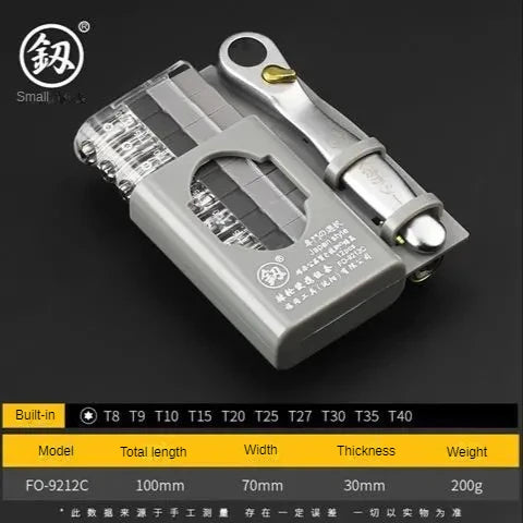 Compact Multi-Bit Ratchet Screwdriver Set