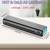 9-Inch Hot & Cold Laminator for Documents and Photos