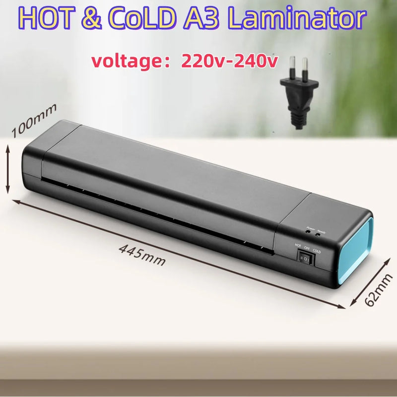 9-Inch Hot & Cold Laminator for Documents and Photos