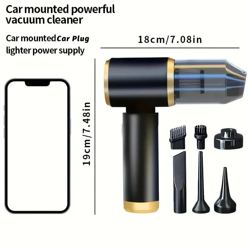 Portable Rechargeable Car and Home Vacuum with Blower Function