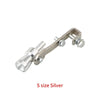 Silver exhaust turbine whistle for cars and motorcycles