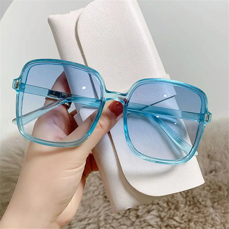 Oversized Quadratische Sonnenbrille mit UV400-Schutz