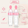 Silicone Baby Food Feeder Spoon with Suction Cup