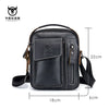 Genuine Leather Crossbody Bag for Men