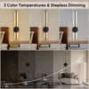 Three color temperatures of LED wall sconces demonstrating dimming levels from 3000K to 6000K.
