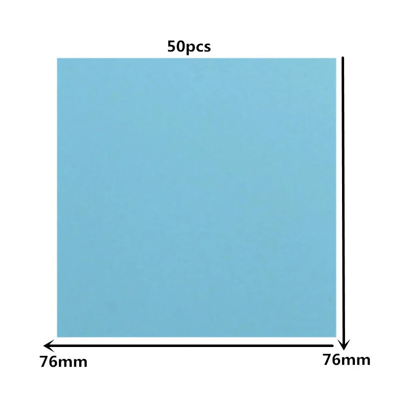 Clear Self-Adhesive Sticky Notes Pack of 50