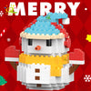 Mini Christmas Tree Building Block Set with Santa, Snowman & Elk