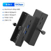 Aluminum USB 3.0 Hub with Clamp Mount for Desktops and Laptops