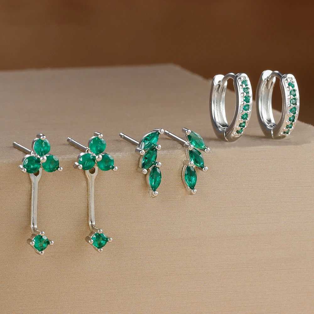 Dainty Square Hoop Earrings Set