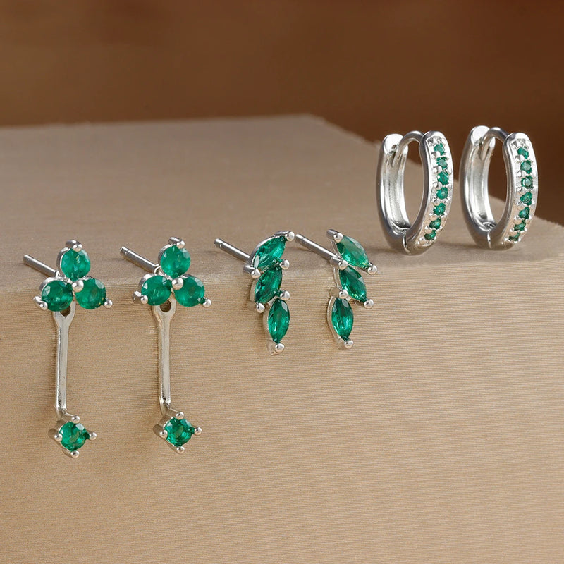 Dainty Square Hoop Earrings Set