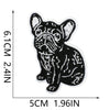 Red 3D Embroidered Iron-On Patches for Clothing & Crafts