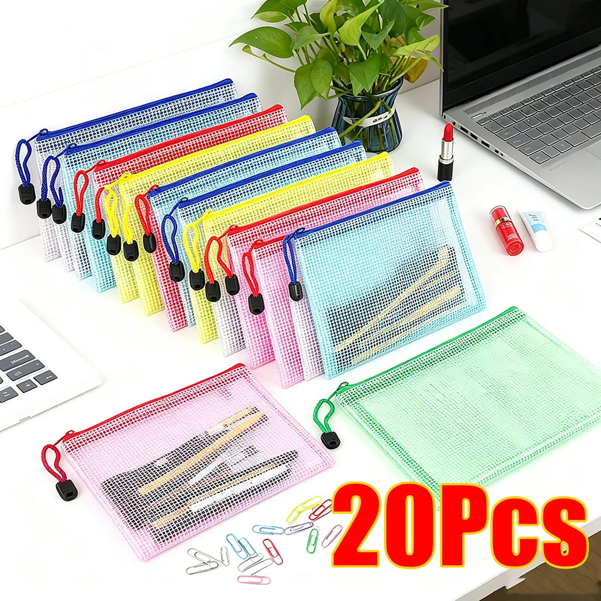 Clear Waterproof Zipper Document Organizer
