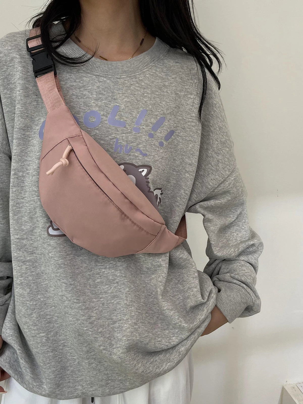 Adjustable Nylon Waist Bag for Travel, Workout & Daily Use