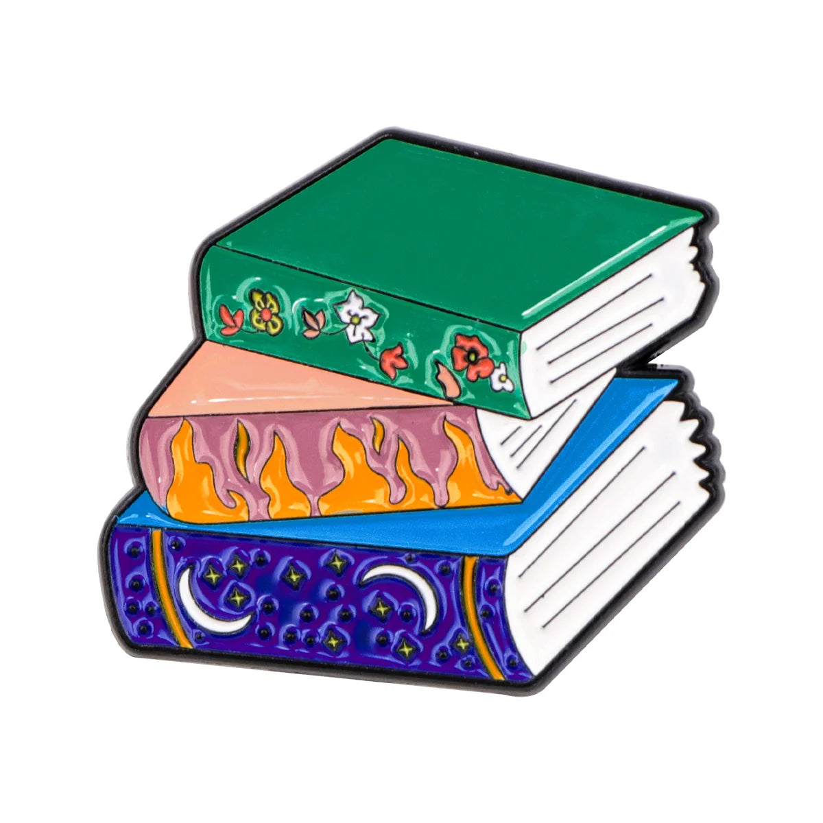 Just One More Chapter Enamel Pin for Book Lovers