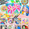 A collection of professional acrylic marker sets featuring various colorful illustrations and designs.