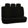 Black universal rear bench seat cover for cars, trucks, and SUVs.