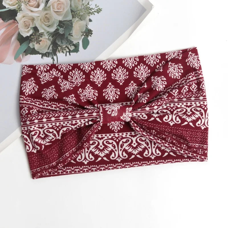 Bohemian Elastic Headbands for Hair & Yoga