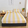 Non-Slip Fitted Sheet with Elastic Edges – Geometric Print, Soft Cotton Feel