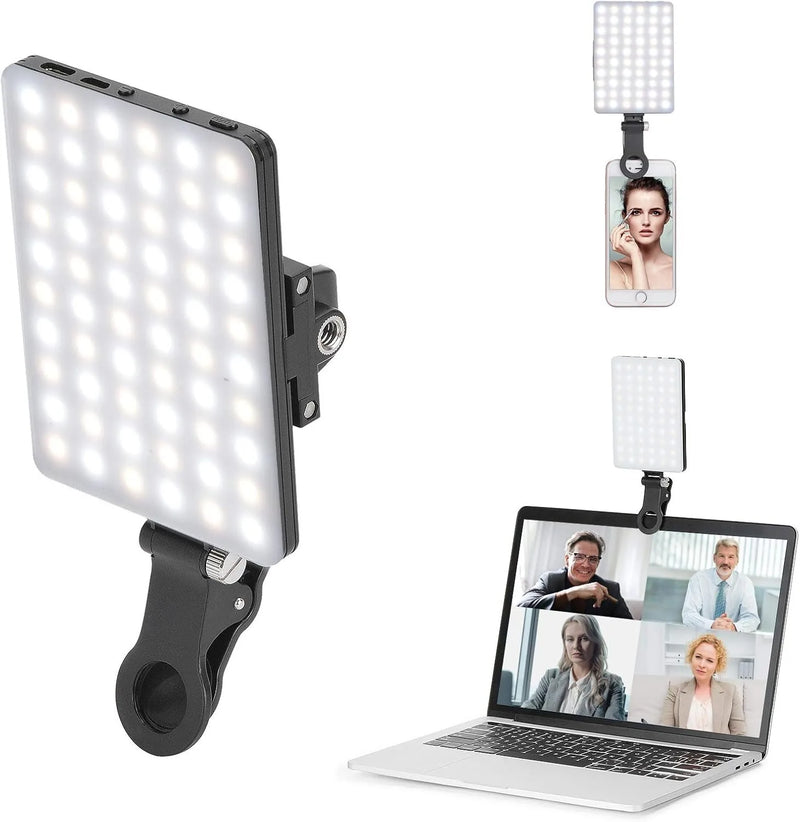 Luz LED Portátil con Pinza para Selfies