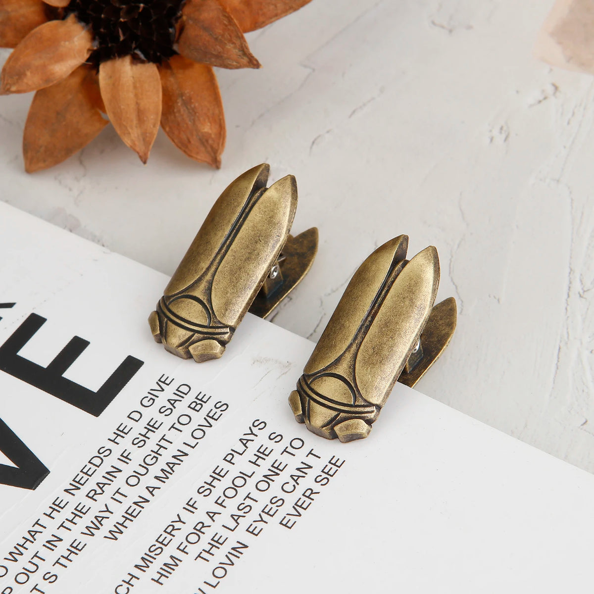Decorative Metal Binder Clips for Documents