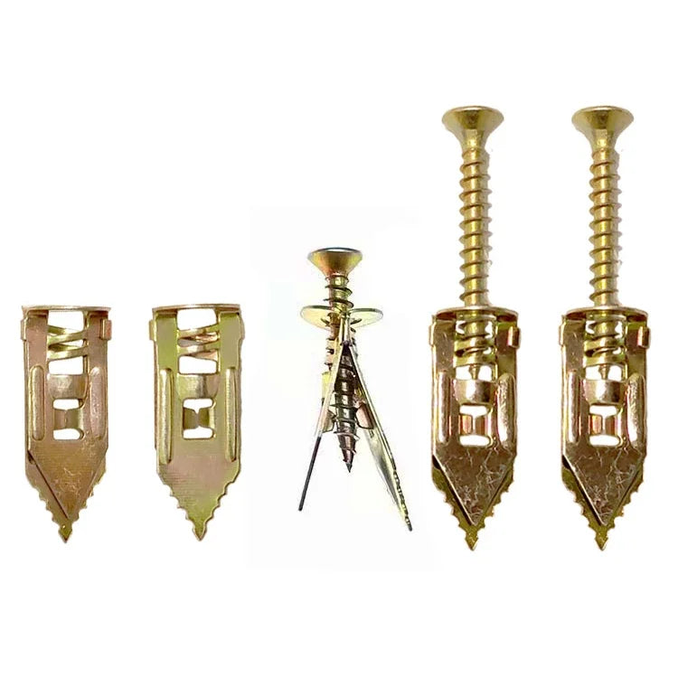 50-Piece Self-Drilling Drywall Anchor and Screw Kit