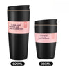 Double-Wall Insulated Coffee Tumbler with Leak-Resistant Lid