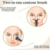 U-Shaped Nose Contour Brush with Dual-End Design