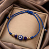 Evil Eye Crystal Bead Bracelet