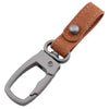 Handcrafted Leather Keychain with Zinc Alloy Ring