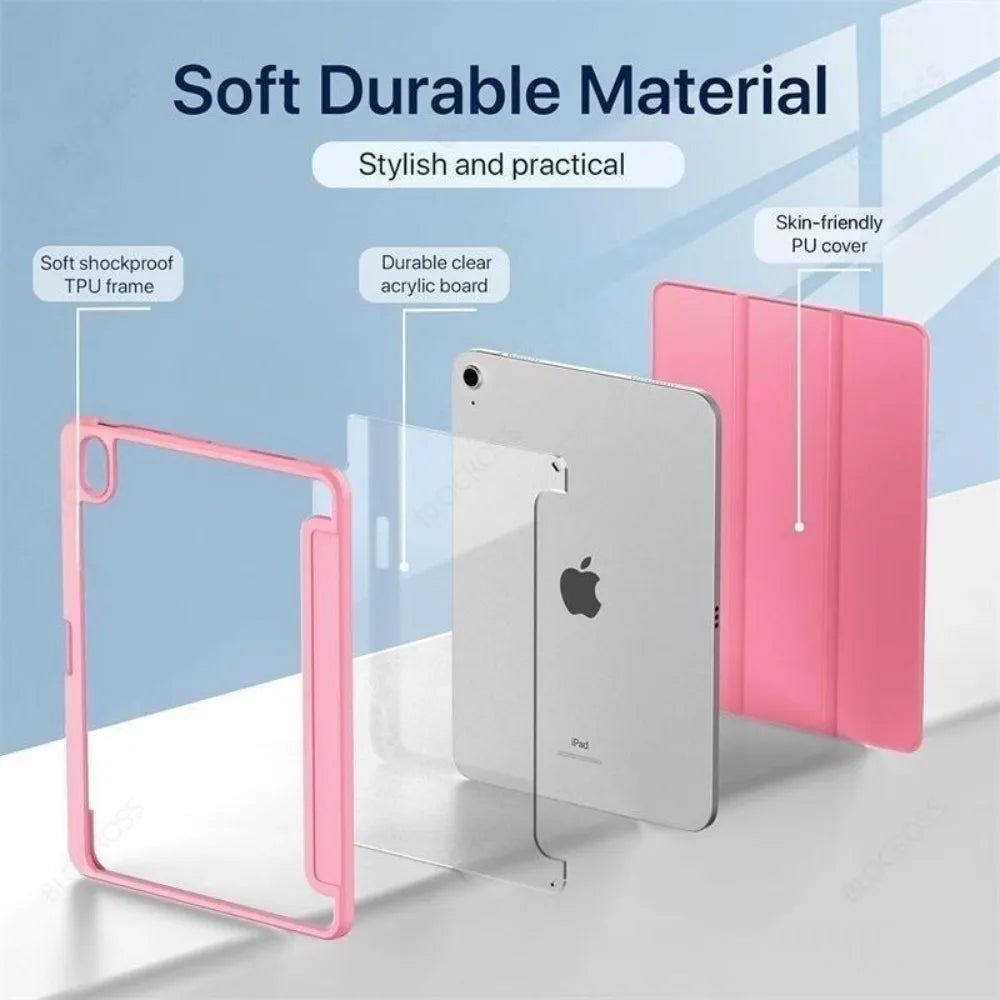 Shockproof iPad Case with Stand & Pencil Holder