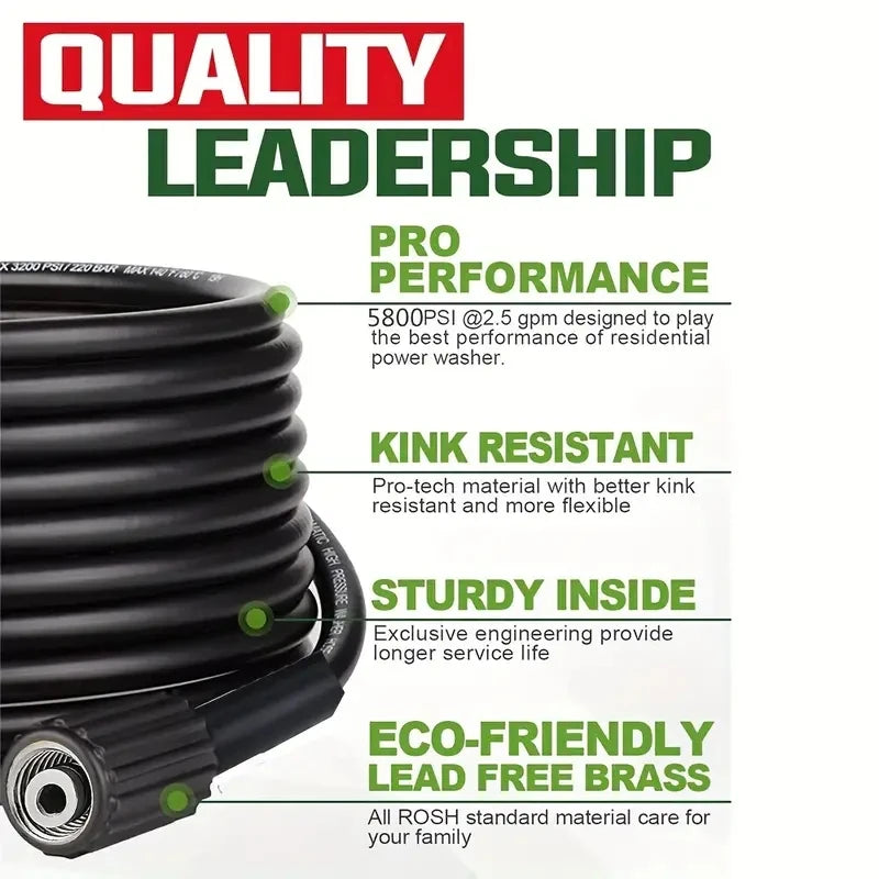 High-Pressure Washer Extension Hose - M22-14mm Thread