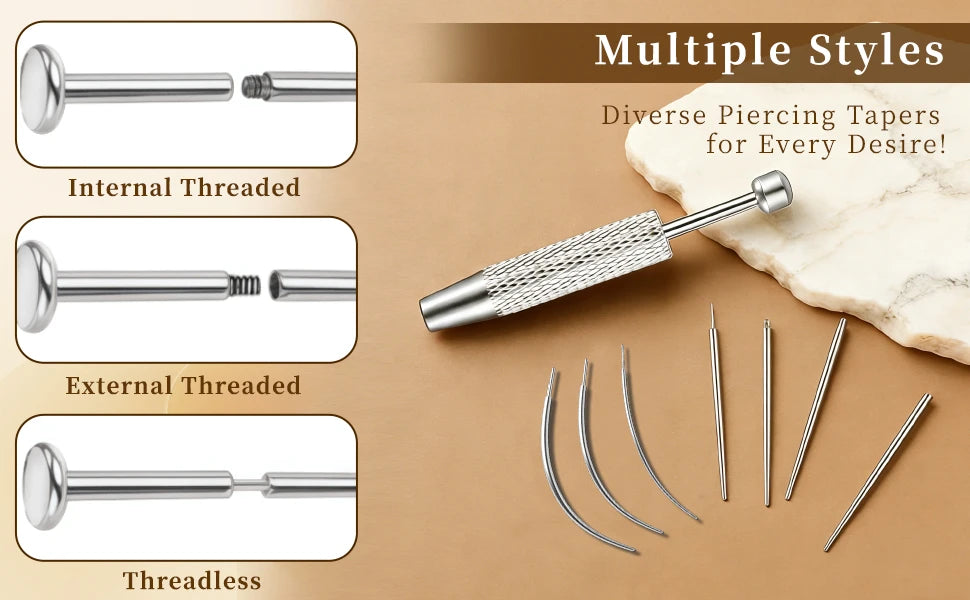 Stainless Steel Jewelry Piercing Tool Kit
