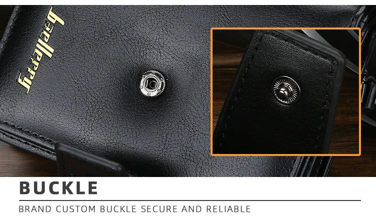Vintage PU Leather Zipper Wallet for Men
