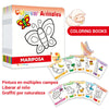 Malbuch mit Schmetterling und dem Titel Mariposa für Kinder