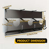 Heavy-Duty Wall-Mounted 3-Tier Tool Storage Rack