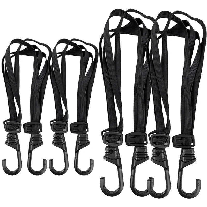 Heavy-Duty Motorcycle Luggage Strap with Elastic Helmet Net