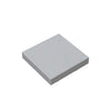 A square, light gray panel used for building blocks.