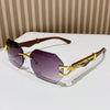 Rimless Square Sunglasses