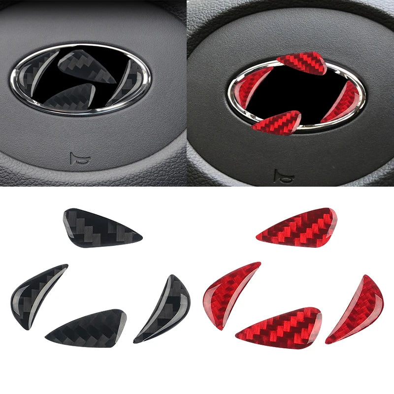 Carbon Fiber Steering Wheel Trim for Hyundai Models