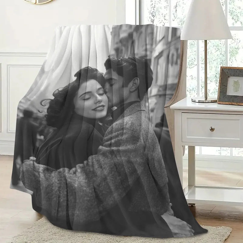 Personalized Photo Flannel Blanket