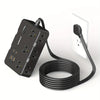 Ultra-Slim Flat Power Strip with 6 Outlets and 4 USB Ports