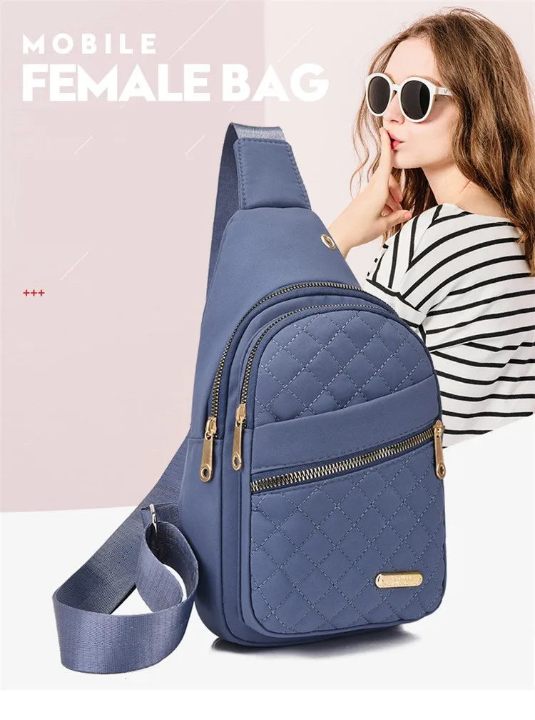 Women's Waterproof Sling Crossbody Bag with Adjustable Strap