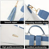 Close-up shots showing features like a smooth zipper, removable shoulder straps, high quality accessories, and excellent work