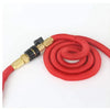A set of 3/4-inch garden hose quick connectors in red and black.