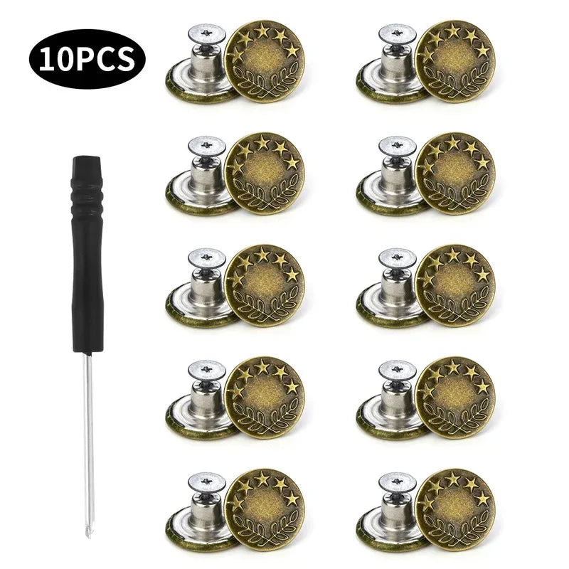 17mm Metal Snap Button Replacement Kit