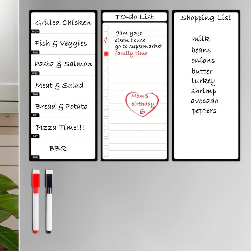 Magnetic Dry Erase Board Set for Refrigerator