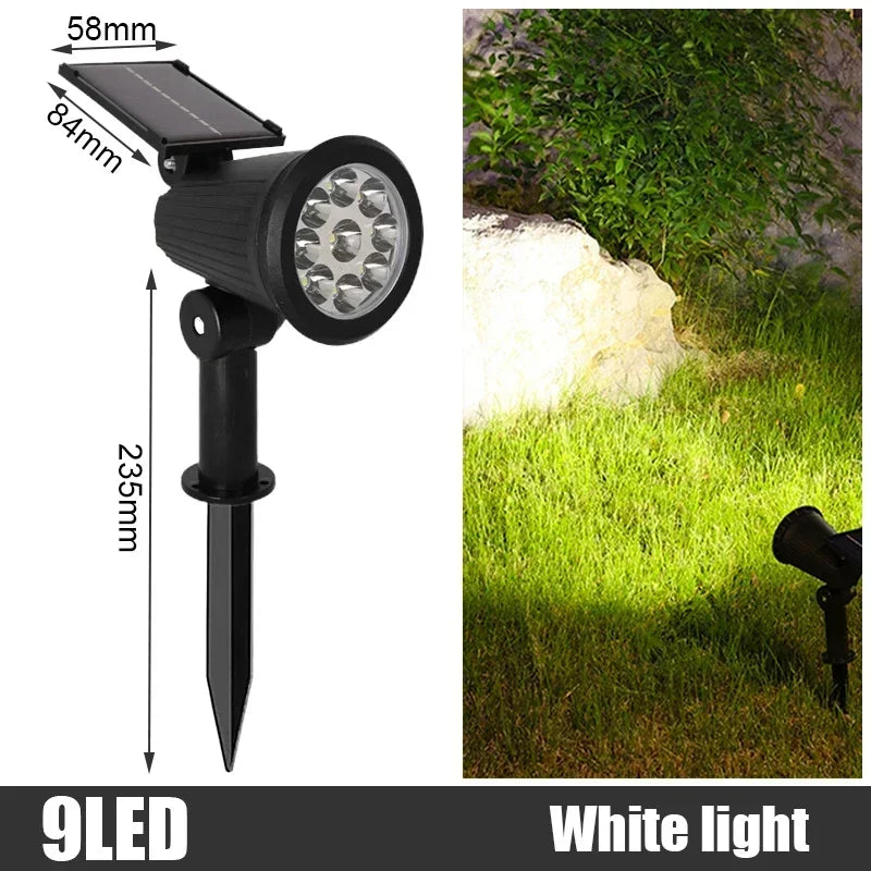 Lampes torches solaires LED durables pour paysage extérieur