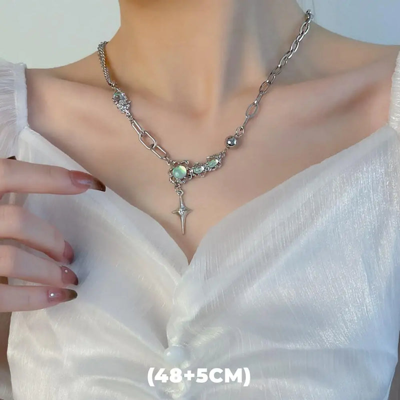 Double-Layer Star Pendant Necklace