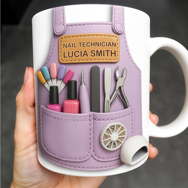 Personalized Nail Technician Coffee Mug