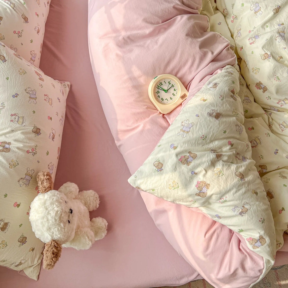 Washed Microfiber Duvet Cover Set with Pillowcases